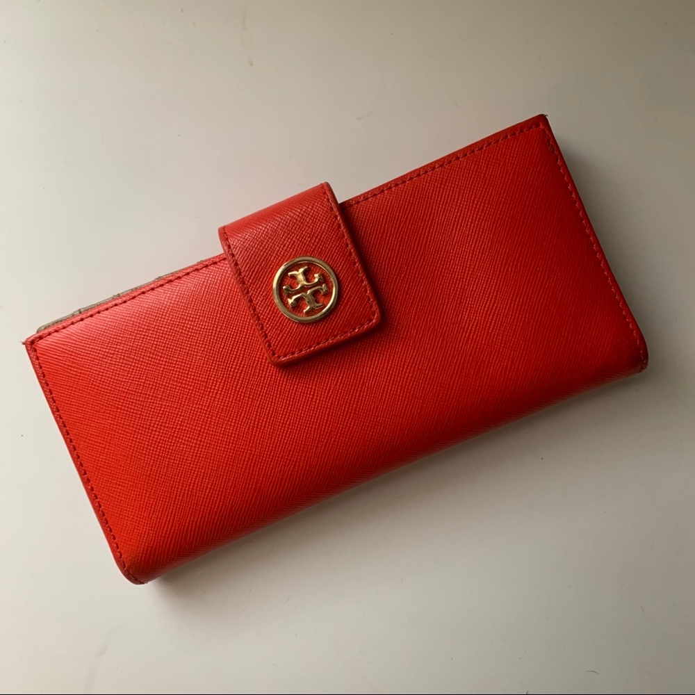 Tory Burch Poppy Red Wallet